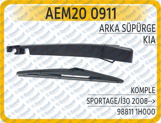 AEM 200911 Arka Silecek Supurgesi Komple Sportage I30 2008-